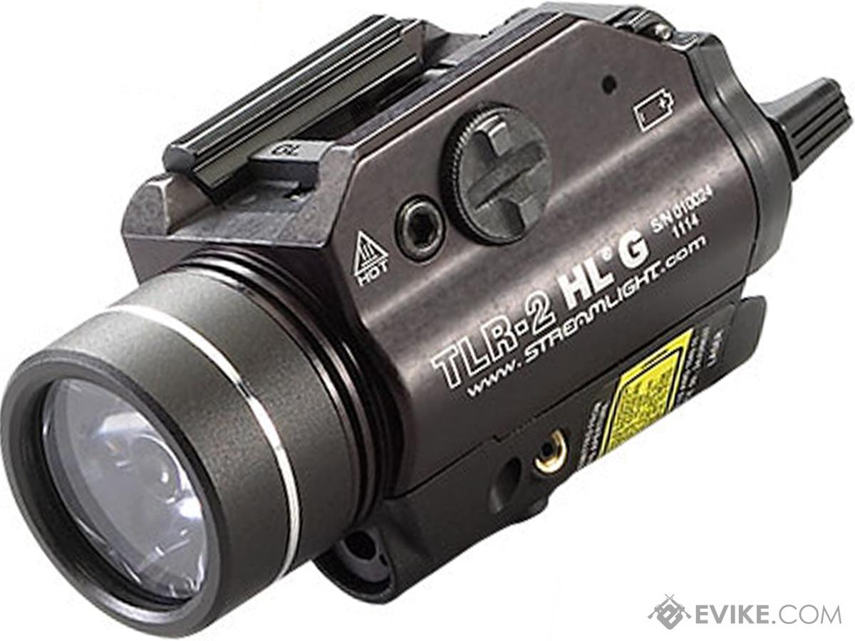 Streamlight TLR-2 HL G 800 Lumen LED Rail Mounted Weapon Light w/ Green Laser (Color: Black)