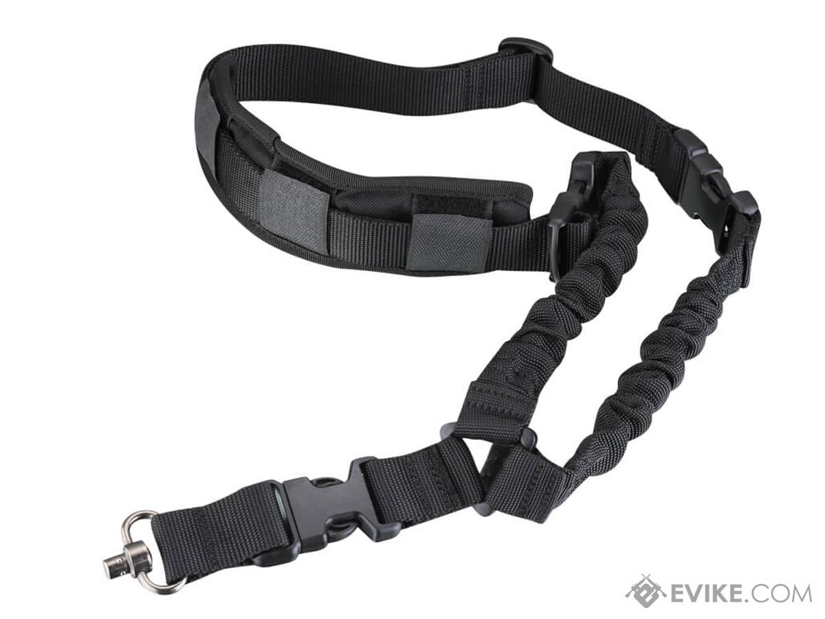 Tacbull FrontEdge Single Point Rifle Sling w/ QD Swivel & Quick Length Adapter (Color: Black)