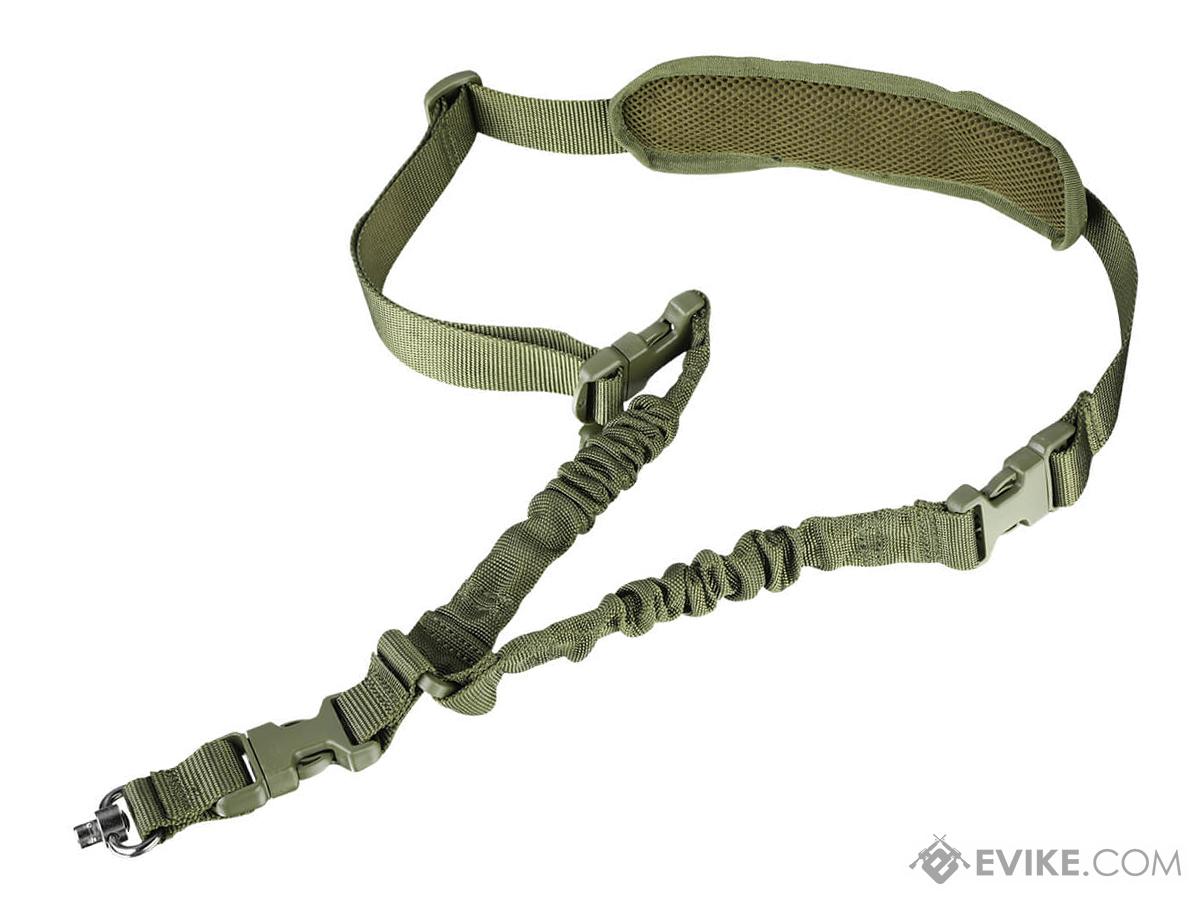 Tacbull FrontEdge Single Point Rifle Sling w/ QD Swivel & Quick Length Adapter (Color: OD Green)