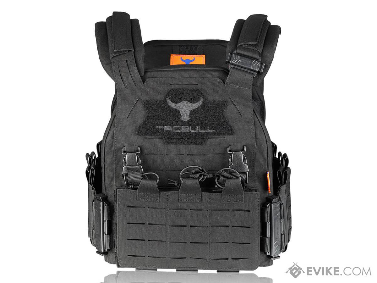 Tacbull Modular Quick Release Tactical Plate Carrier (Color: Black 