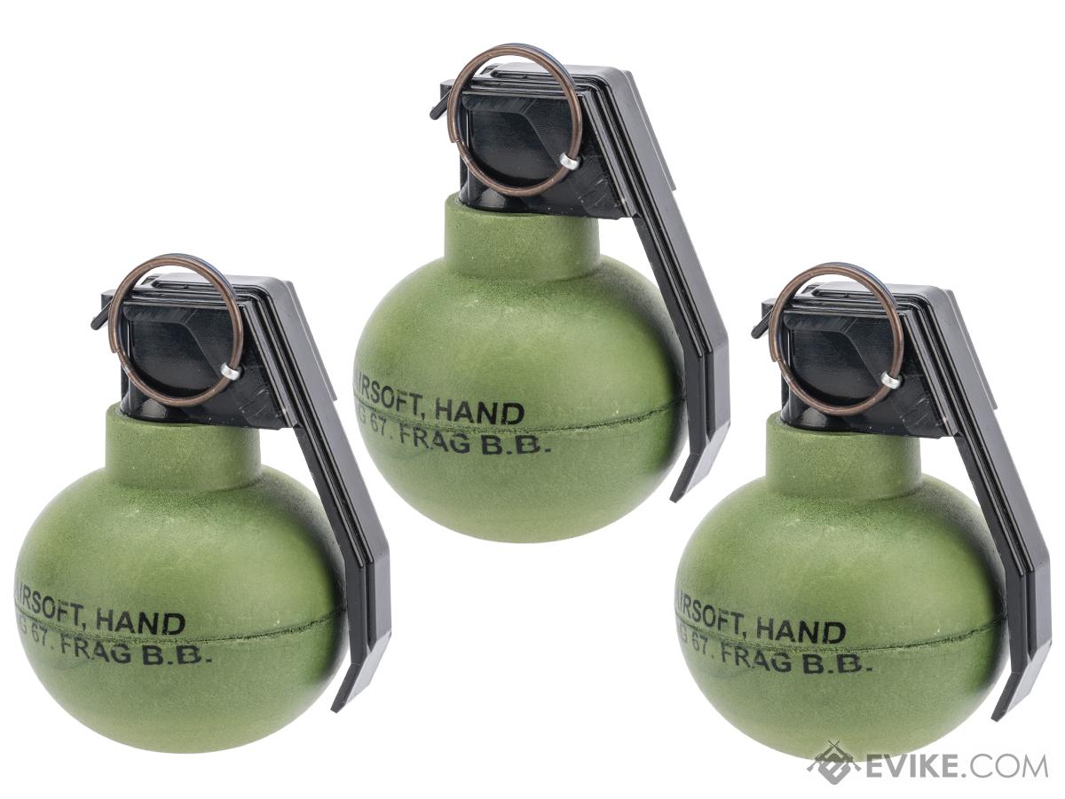 Taginn Tag 67 Airsoft Pyrotechnic Hand Grenade Quantity Set Of 3