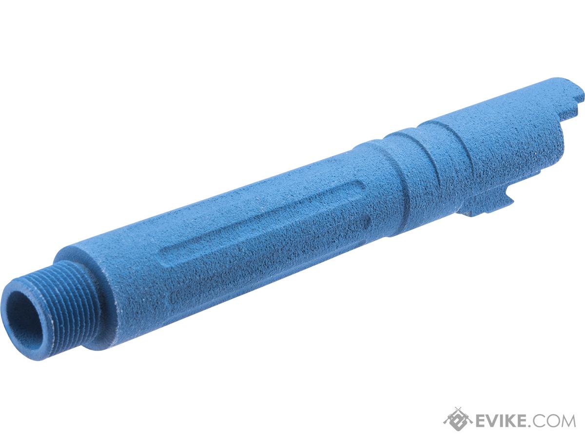 Tapp Airsoft 3D Printed Threaded Barrel w/ Custom Cerakote for Tokyo Marui Hi-CAPA 4.3 Gas Blowback Airsoft Pistols (Color: NRA Blue)