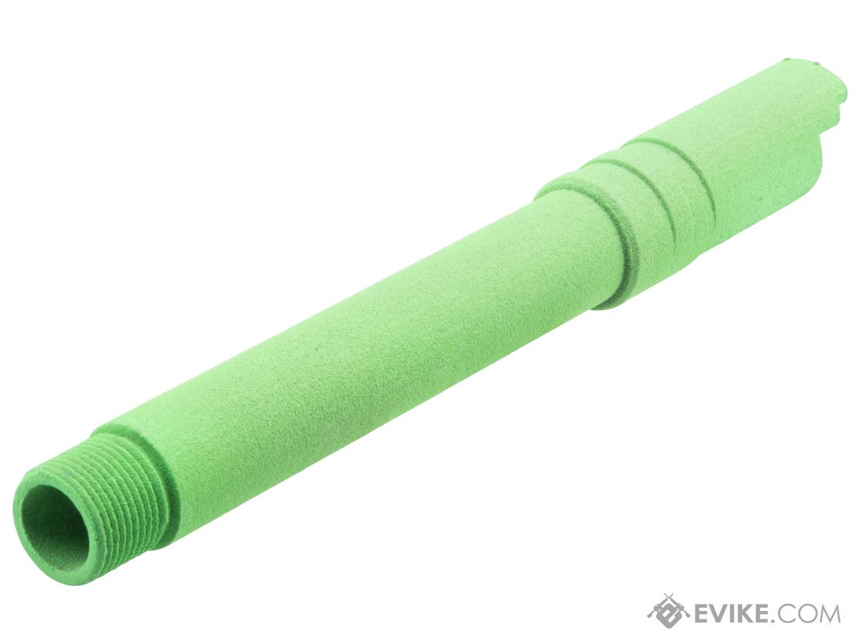 Tapp Airsoft 3D Printed Threaded Barrel w/ Custom Cerakote for Tokyo Marui 1911 Gas Blowback Airsoft Pistols (Color: Parakeet Green)