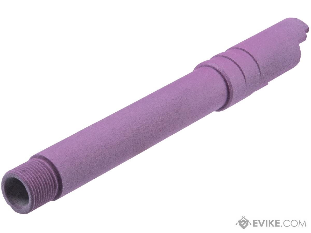 Tapp Airsoft 3D Printed Threaded Barrel w/ Custom Cerakote for Tokyo Marui 1911 Gas Blowback Airsoft Pistols (Color: Wild Purple)