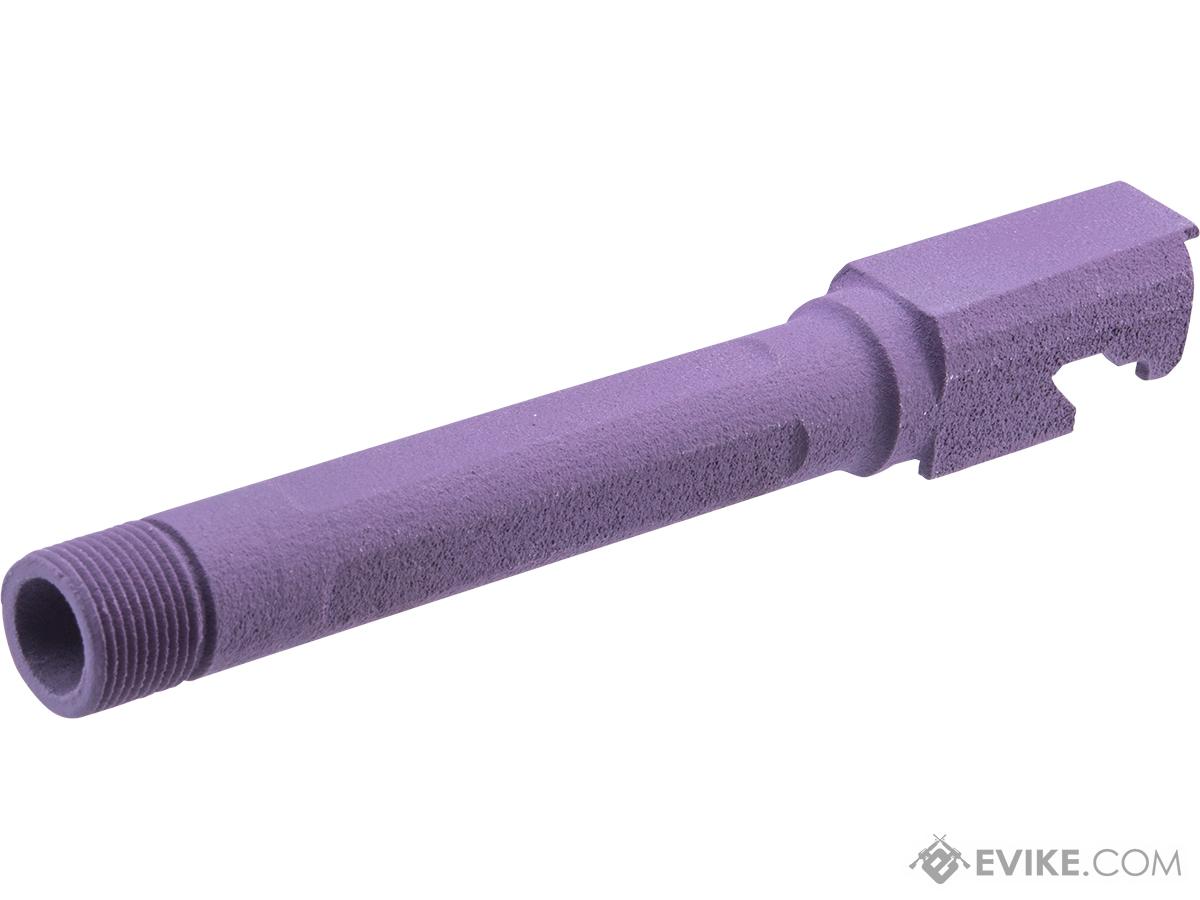 Tapp Airsoft 3D Printed Threaded Barrel w/ Custom Cerakote for Tokyo Marui P226 Gas Blowback Airsoft Pistols (Color: Bright Purple)