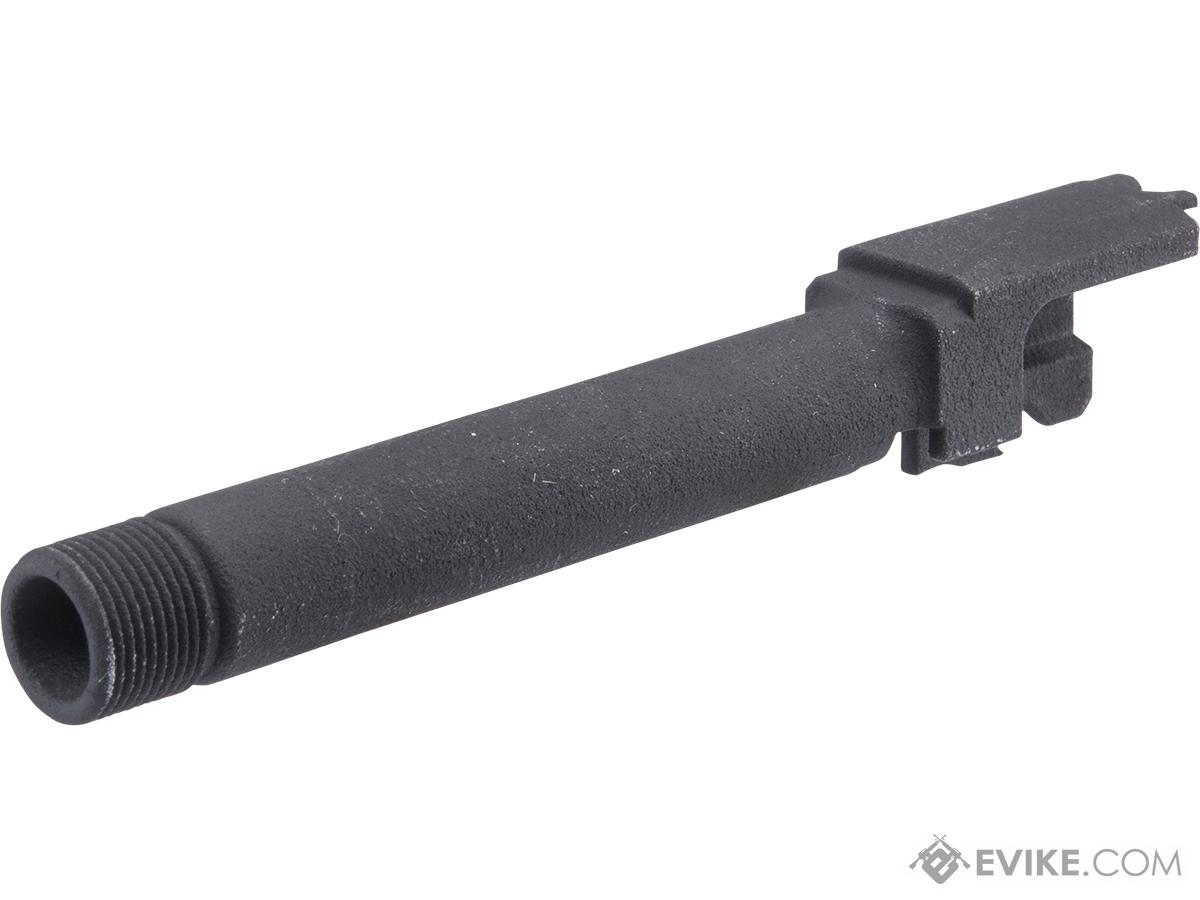 Tapp Airsoft 3D Printed Threaded Barrel w/ Custom Cerakote for Tokyo Marui M&P Gas Blowback Airsoft Pistols (Color: Graphite Black)