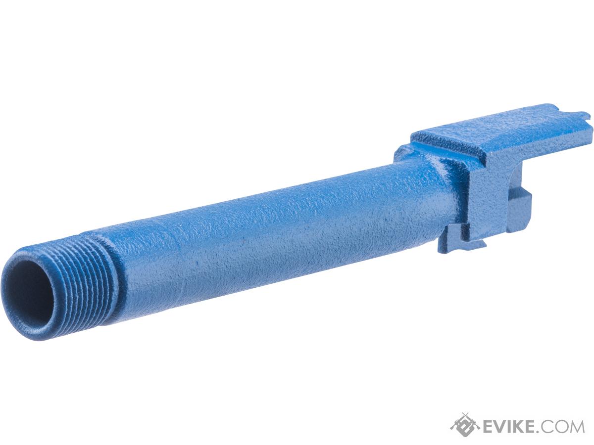 Tapp Airsoft 3D Printed Threaded Barrel w/ Custom Cerakote for Tokyo Marui M&P Gas Blowback Airsoft Pistols (Color: NRA Blue)