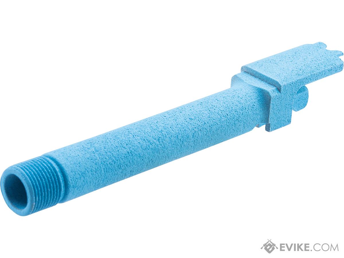 Tapp Airsoft 3D Printed Threaded Barrel w/ Custom Cerakote for Tokyo Marui M&P Gas Blowback Airsoft Pistols (Color: Blue Raspberry)