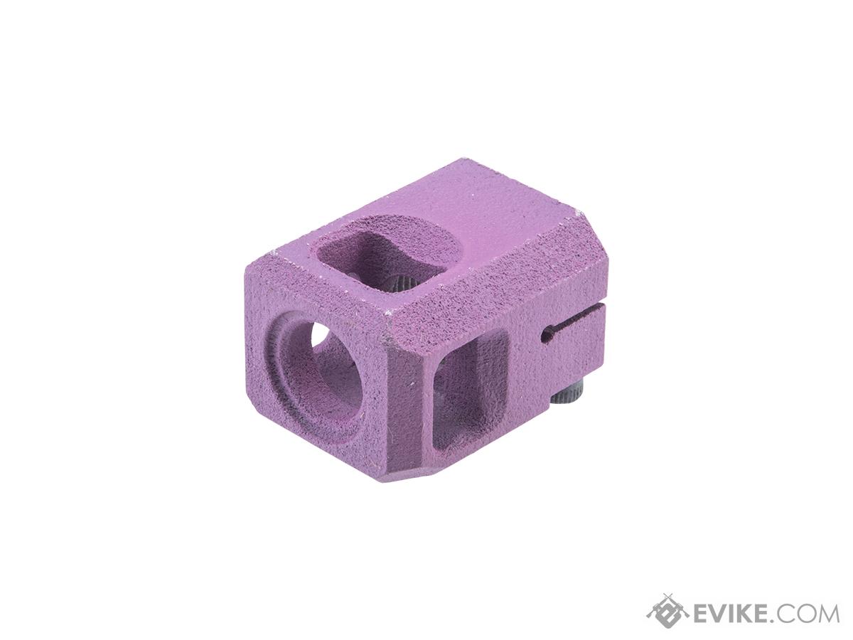 Tapp Airsoft 3D Printed 14mm Negative Breaker Compensator w/ Custom Cerakote for Gas Blowback Airsoft Pistols (Color: Wild Purple)