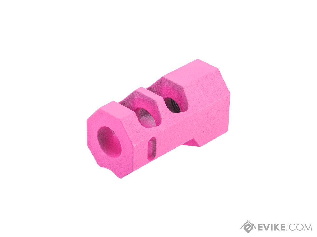 Tapp Airsoft 3D Printed 14mm Negative Atlas Compensator w/ Custom Cerakote for Gas Blowback Airsoft Pistols (Color: Prison Pink)