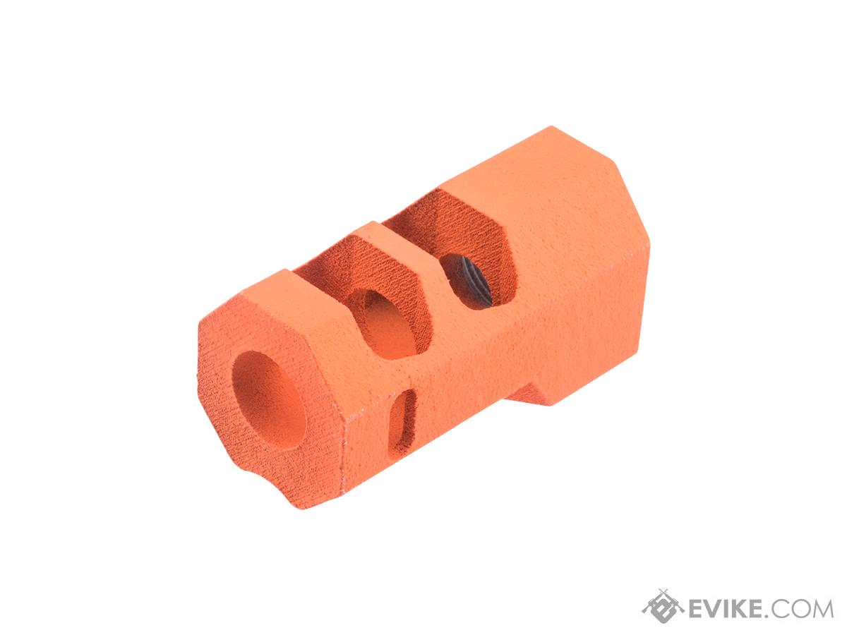 Tapp Airsoft 3D Printed 14mm Negative Atlas Compensator w/ Custom Cerakote for Gas Blowback Airsoft Pistols (Color: Hunter Orange)