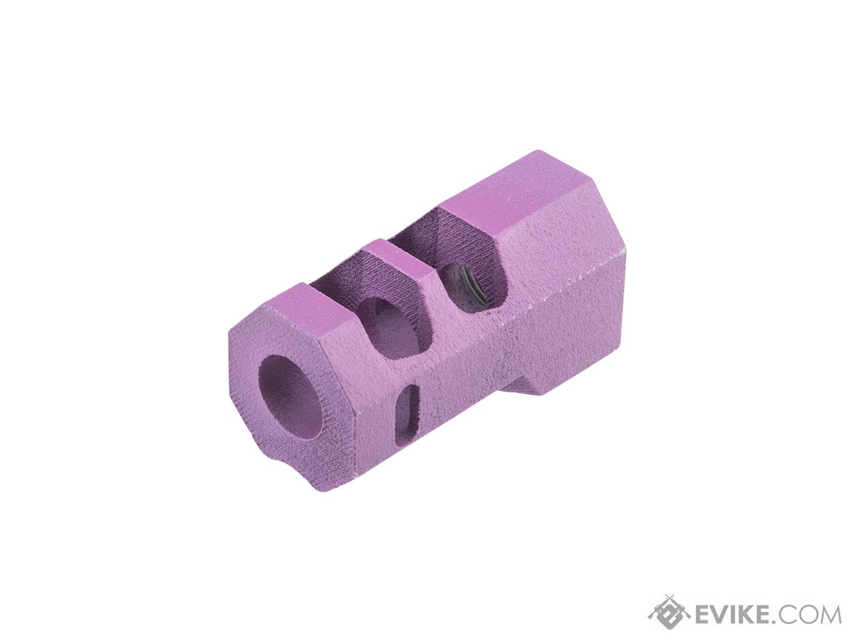 Tapp Airsoft 3D Printed 14mm Negative Atlas Compensator w/ Custom Cerakote for Gas Blowback Airsoft Pistols (Color: Wild Purple)