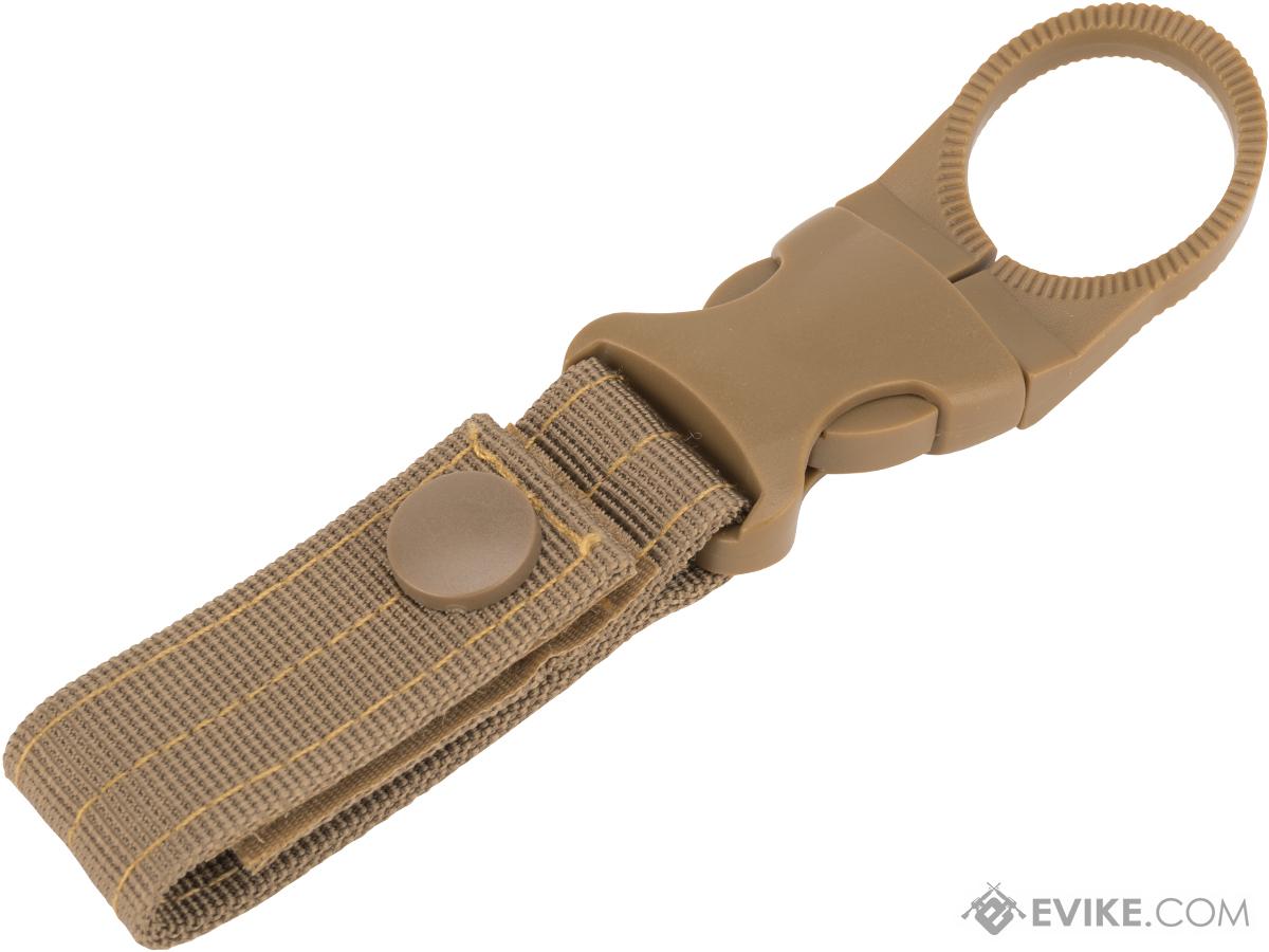 Belt / MOLLE Attached Disposable Waterbottle Holder (Color: Tan)