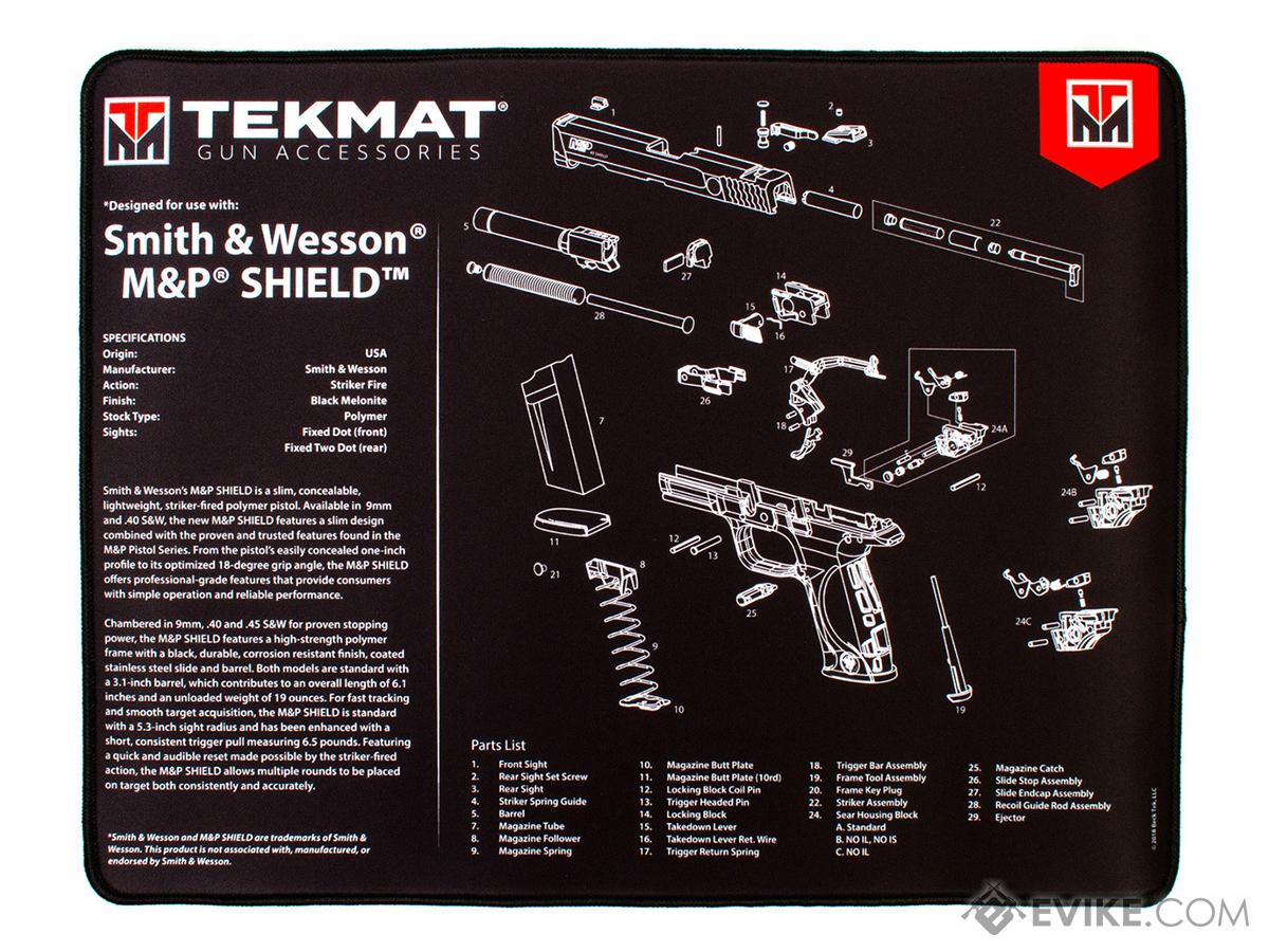 TekMat Armorer's Ultra Bench Gun Cleaning Mat (Model: Smith & Wesson® M&P® Shield)