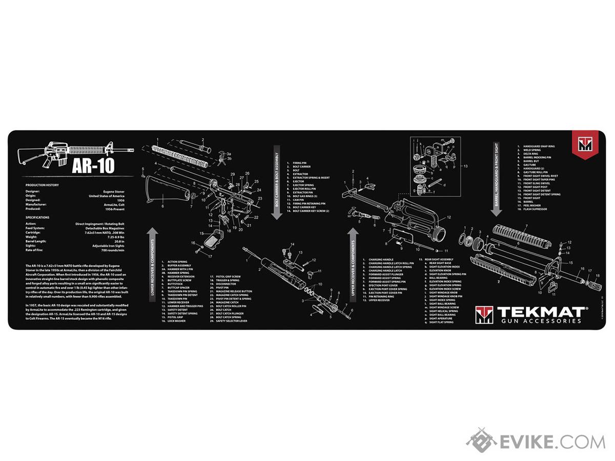 TekMat Armorer's Bench Gun Cleaning Mat (Model: AR10)