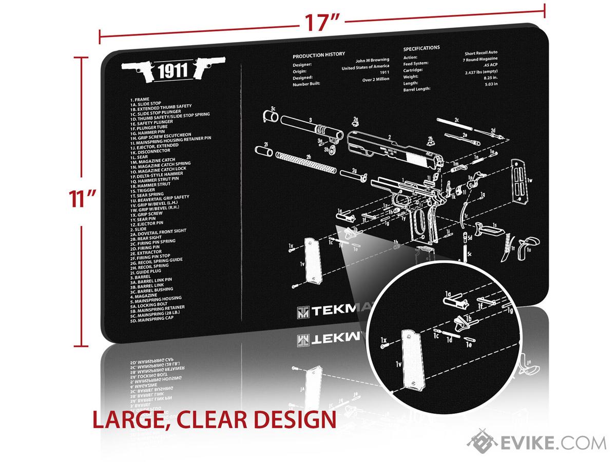 TekMat Armorer's Bench Gun Cleaning Mat (Model: GLOCK 17), Accessories &  Parts, Tools -  Airsoft Superstore
