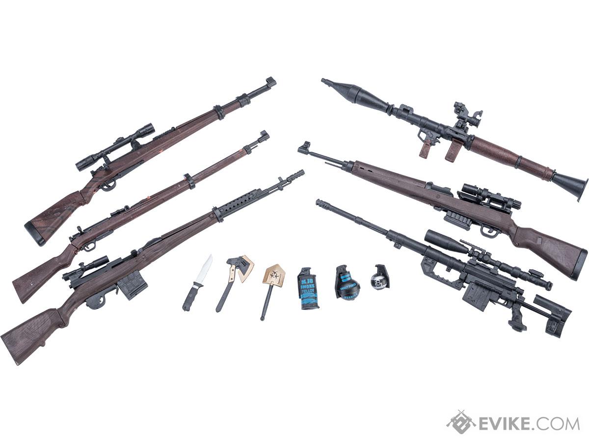 Tengyang 1/6th Scale Model Assorted Gun Pack (Model: Scoped Weapons w/ Throwables)