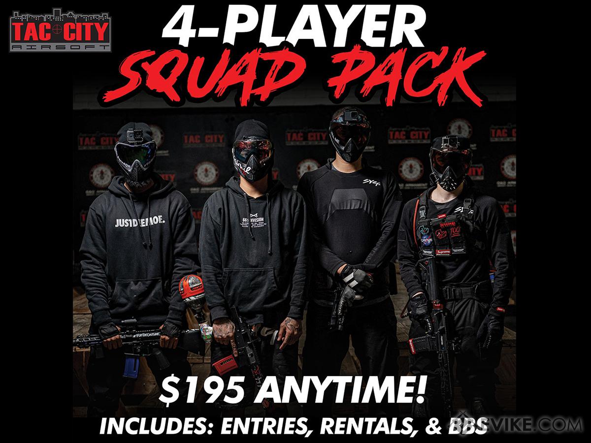 Tac City Admission Ticket for Tac City Fullerton Airsoft Gameplay (Model: Squad Pack Bundle)