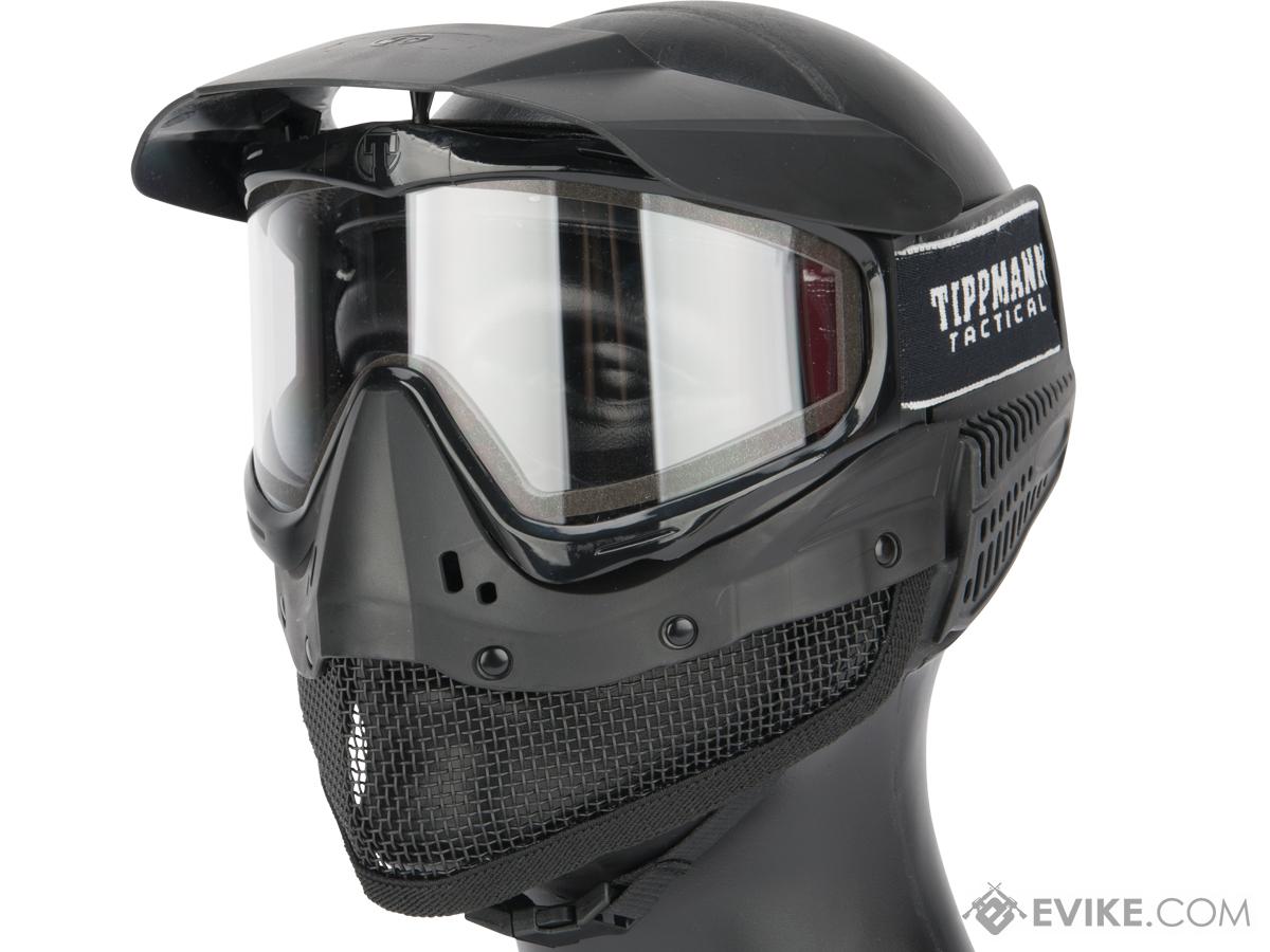 JT Paintball Proflex Thermal Full Seal Mask (Color: Black / Clear Lens)
