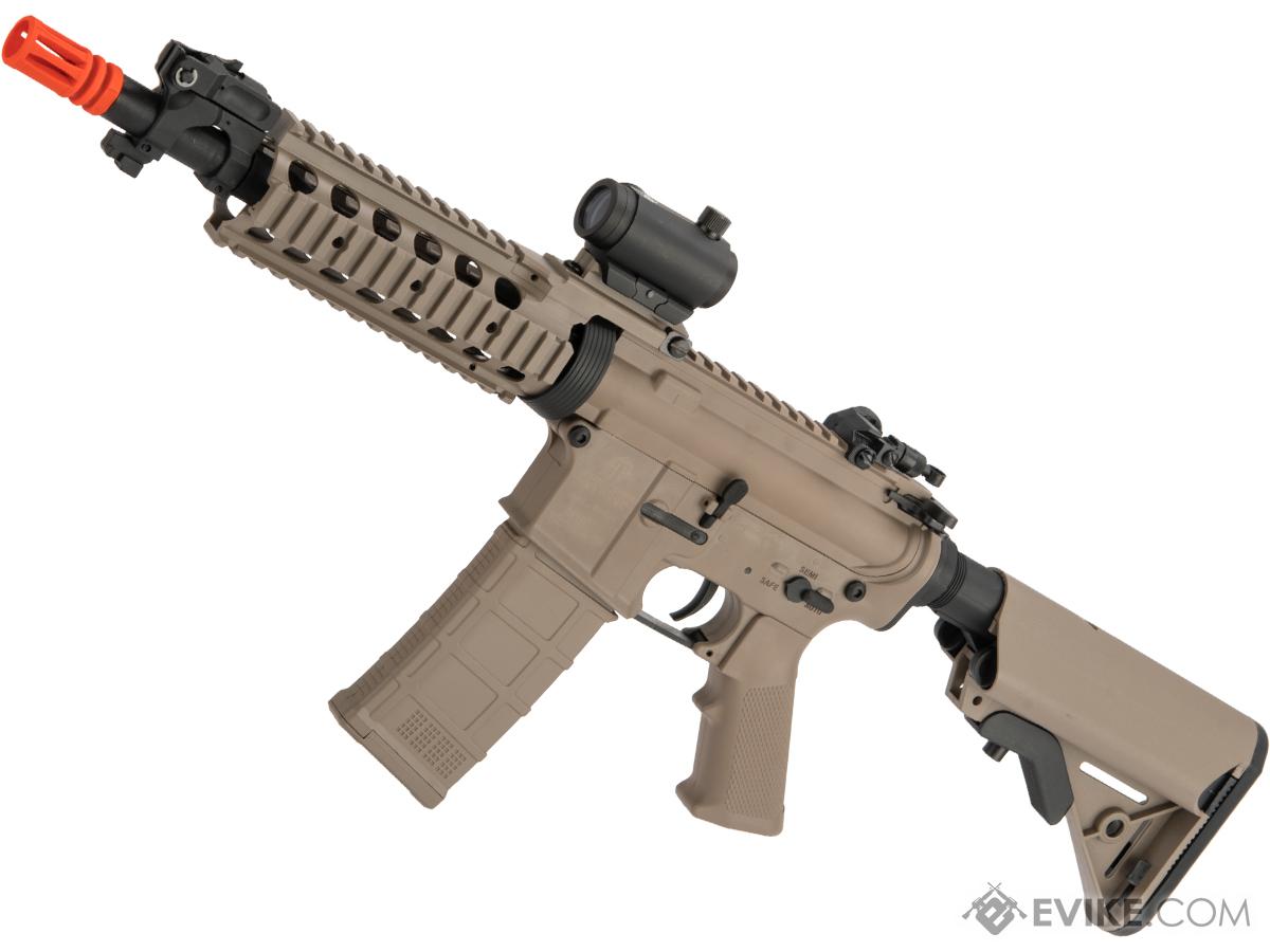 Tippmann Basic Training Full Size M4 Airsoft AEG with RIS Handguard (Length: CQB / Tan)