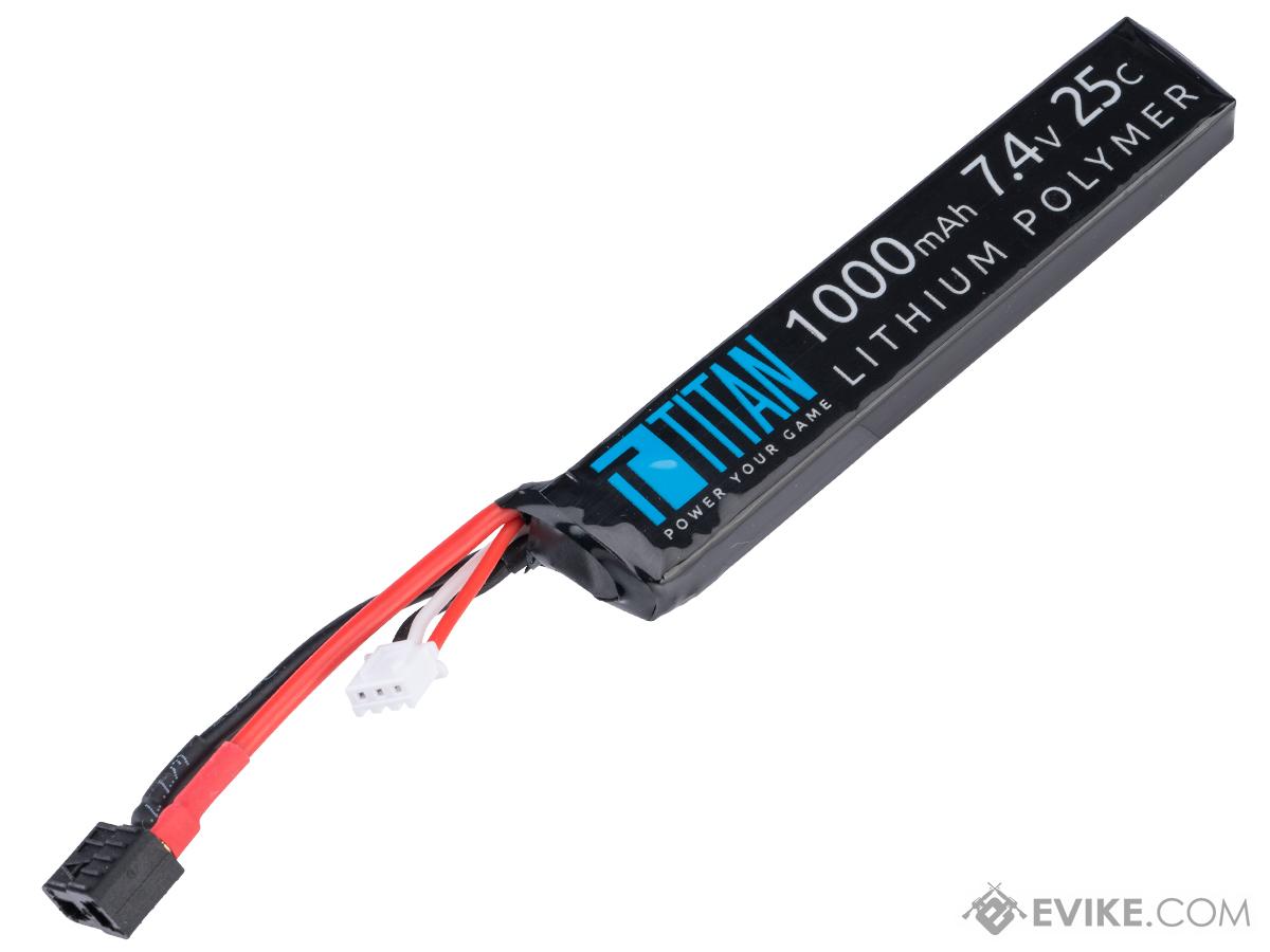 Titan Power 7.4v 25C Stick Type LiPo Battery (Connector: Deans / 1000mAh)