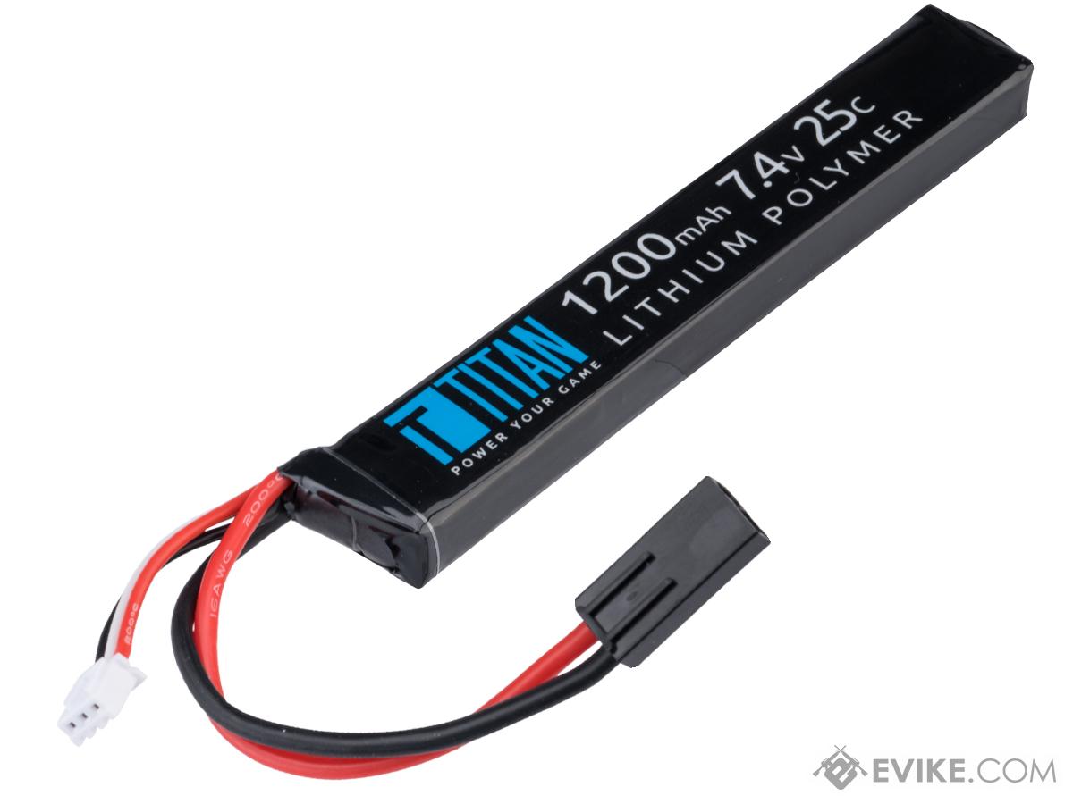 Titan Power 7.4v 25C Stick Type LiPo Battery (Connector: Small Tamiya / 1200mAh)