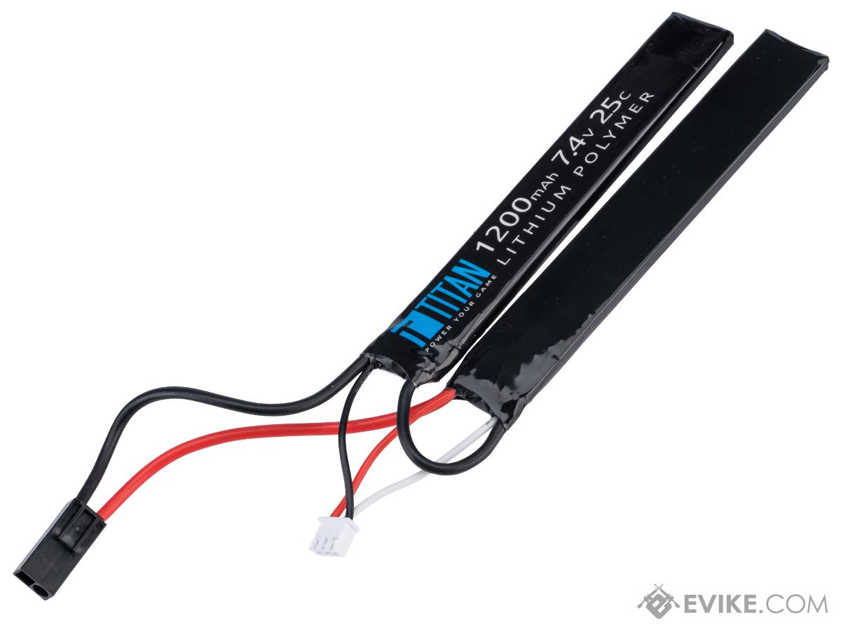 Titan Power 7.4v 25C Nunchuck Type LiPo Battery (Connector: Small Tamiya / 1200mAh )