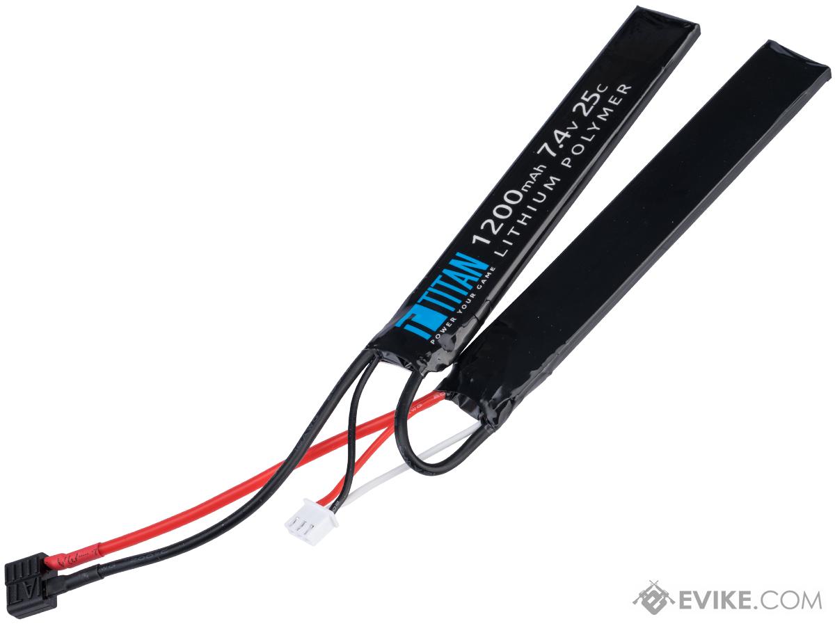 Titan Power 7.4v 25C Nunchuck Type LiPo Battery (Connector: Deans / 1200mAh )