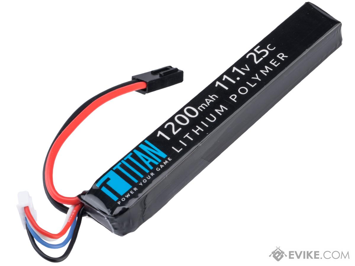 Titan Power 11.1v 25C Stick Type LiPo Battery (Connector: Small Tamiya / 1200mAh)