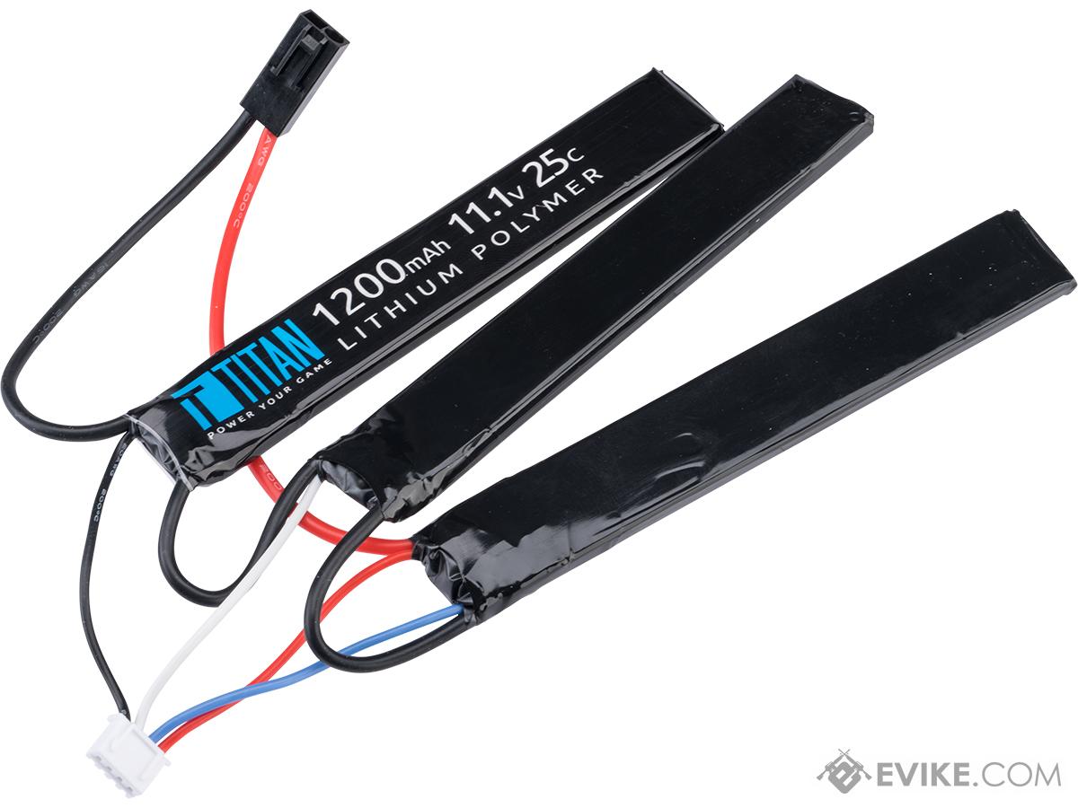 Titan Power 11.1v 1200mAh 25C Tri-Cell Type LiPo Battery (Connector: Small Tamiya)