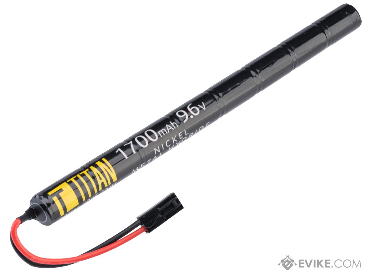 Titan Power 9.6v 1700mAh Stick Type NiMH Battery (Connector: Small Tamiya)