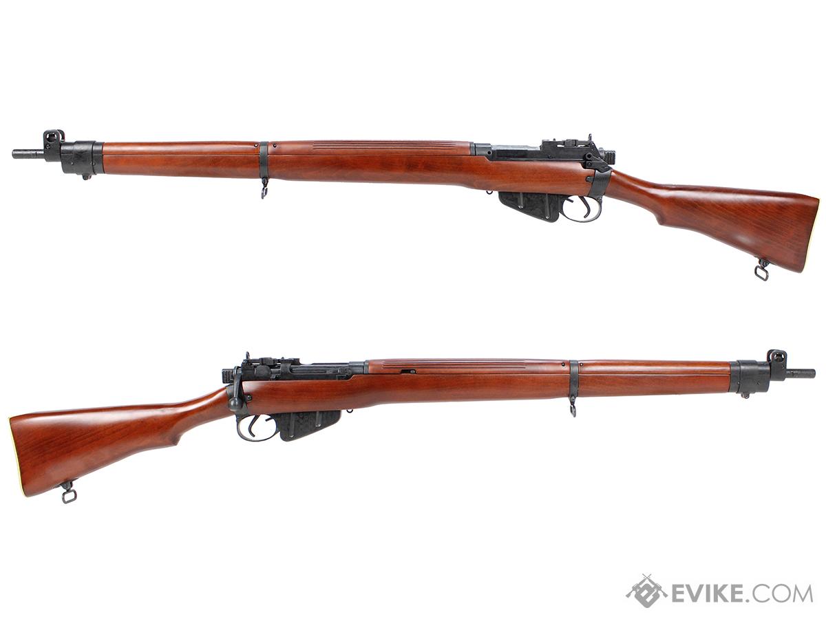 S&T Lee Enfield No.4 Mk I Spring Powered Bolt Action Rifle w/ Real Wood  Stock, Airsoft Guns, Shop By Rifle Models, WWII - Evike.com Airsoft  Superstore