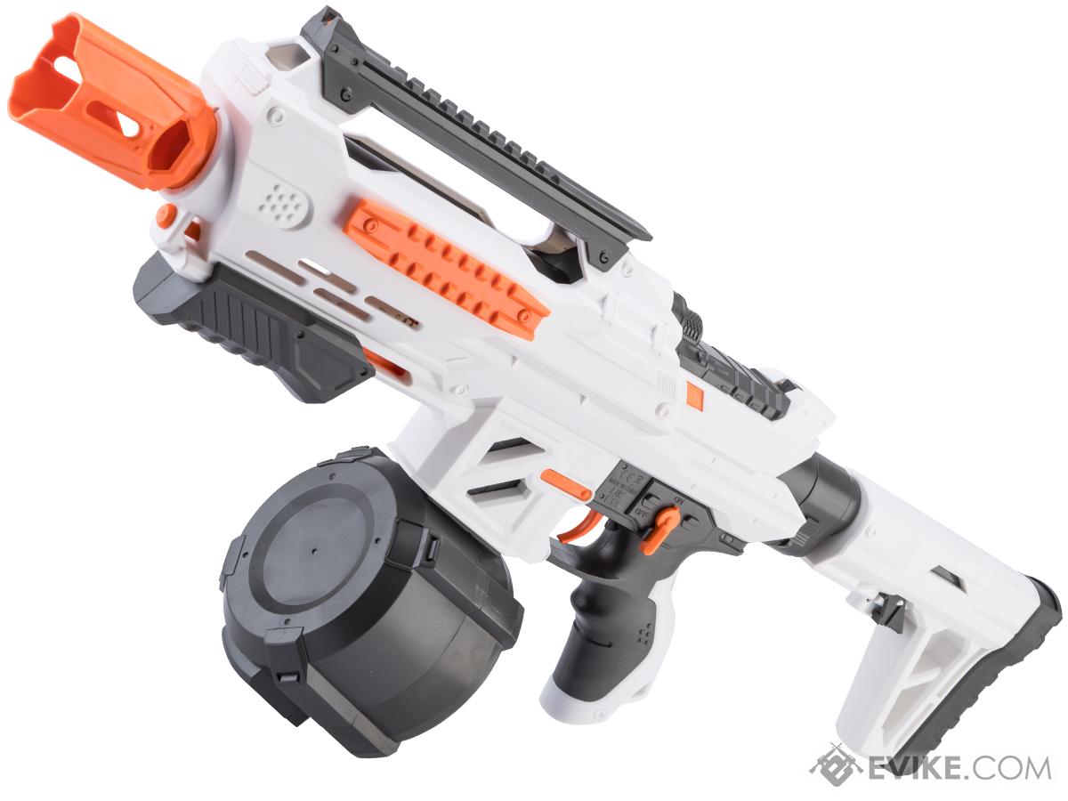 Battle Blaster SKD Automatic Electric Rechargeable Battery Powered Gel Ball Blaster (Color: White)