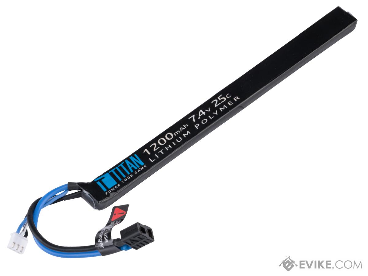 Titan Power 7.4v 25C AK Stick Type LiPo Battery (Connector: Deans / 1200mAh)