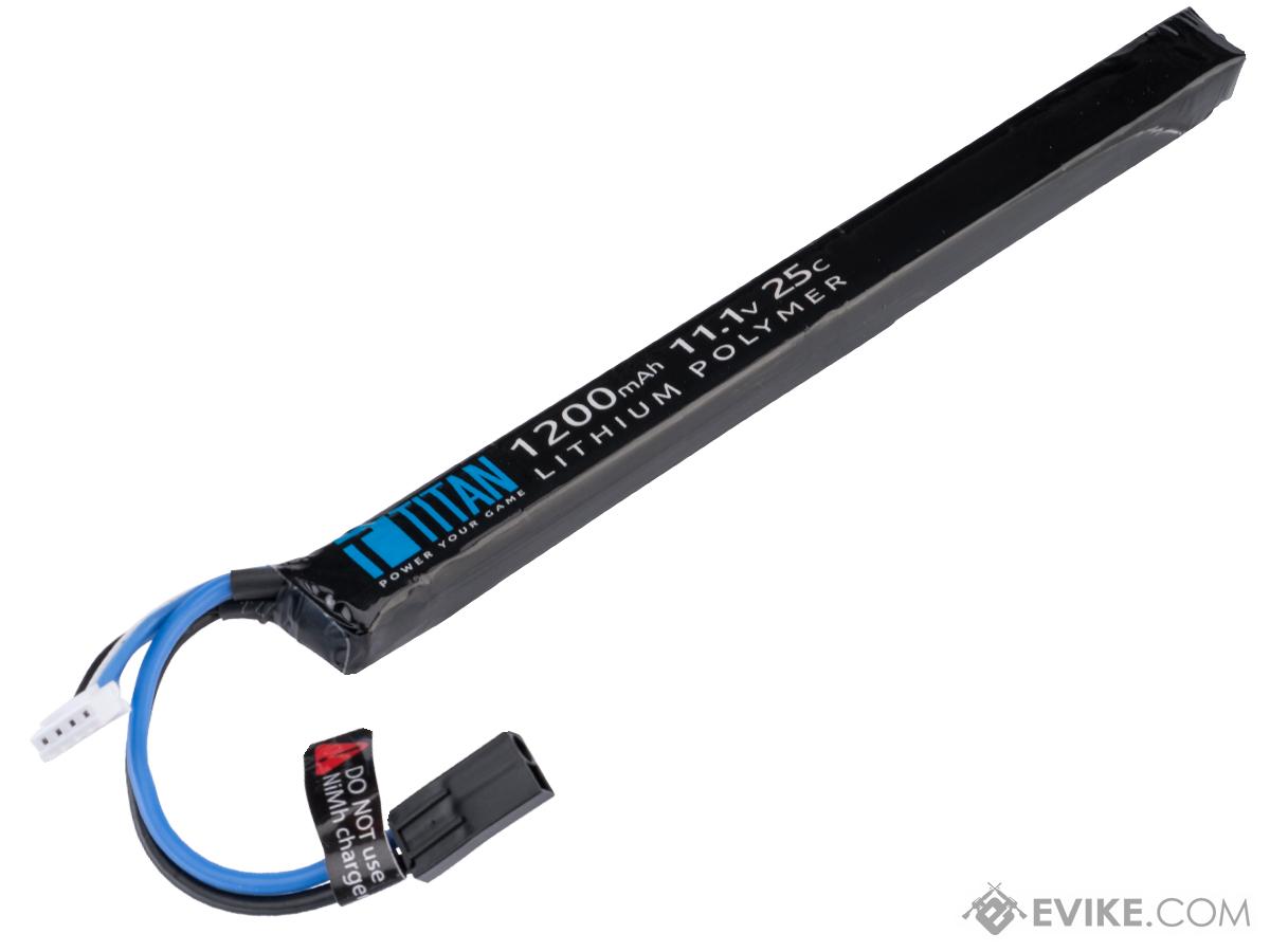 Titan Power 11.1v 25C AK Stick Type LiPo Battery (Connector: Small Tamiya / 1200mAh)