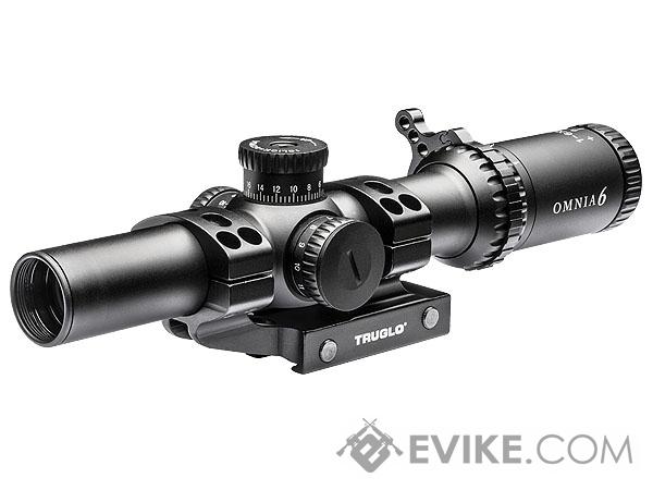 TruGlo OMNIA 1 - 6x24 Magnified Illuminated Reticle Tactical Rifle Scope w/ APTUS-M1 Scope Mount