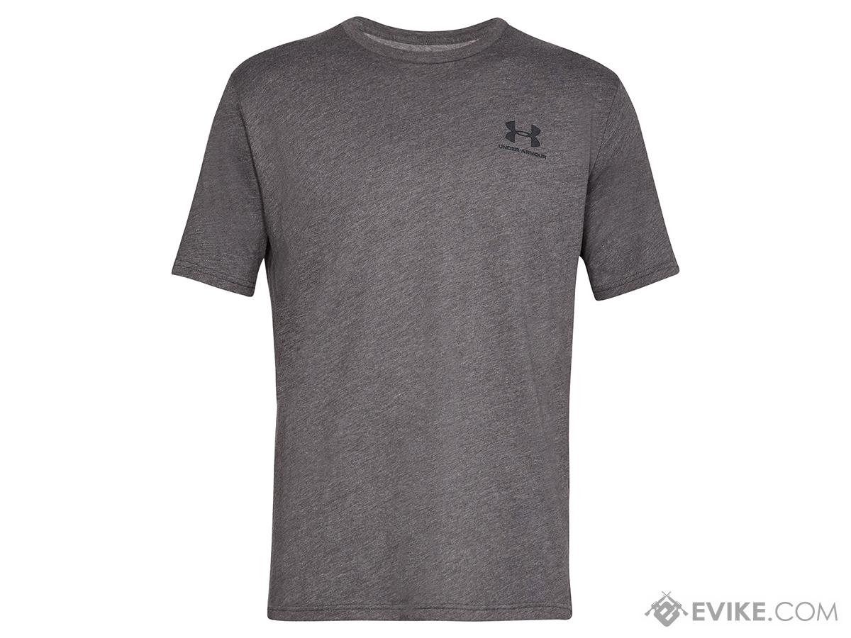 Under Armor Men's UA Left Chest Logo Short Sleeve T-Shirt (Color: Grey / Small)