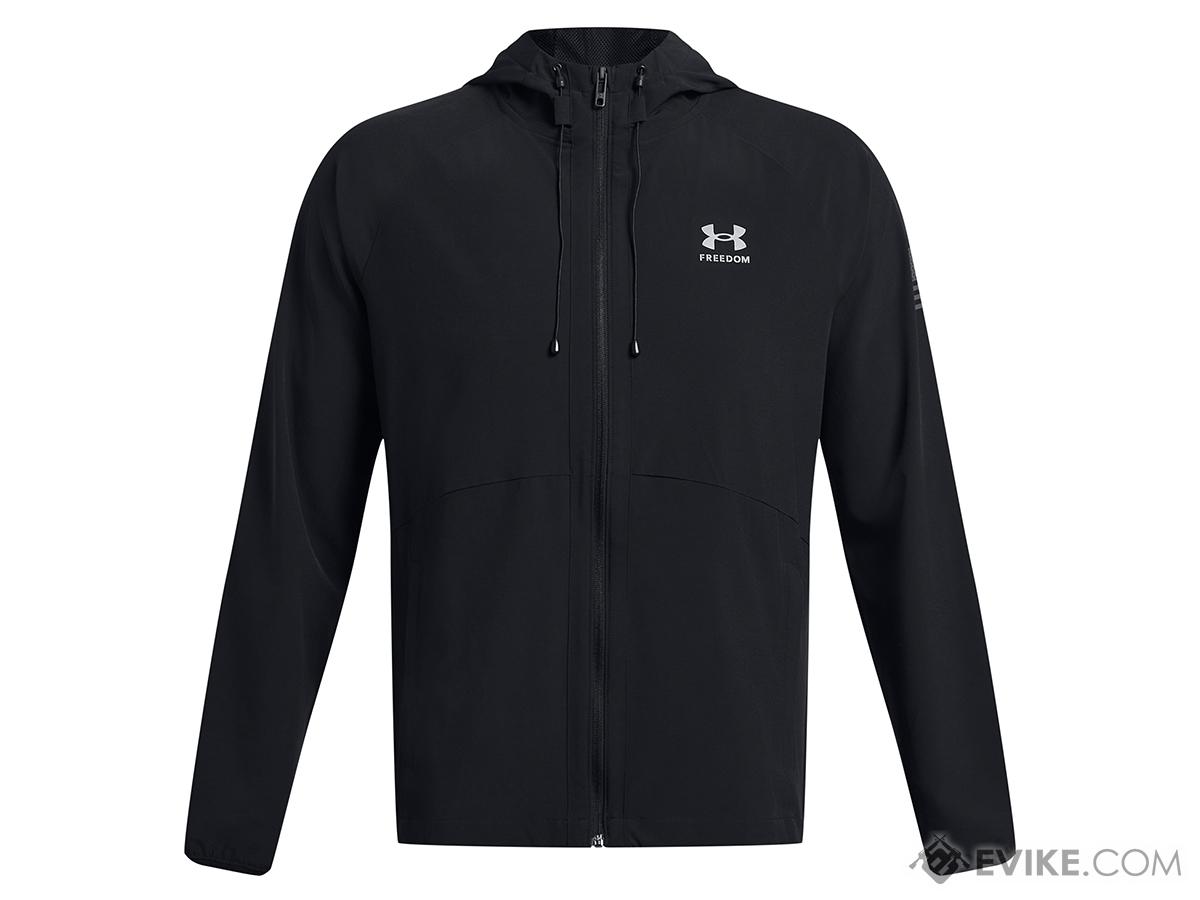 Under Armour Freedom Windbreaker Jacket (Color: Black / Large)