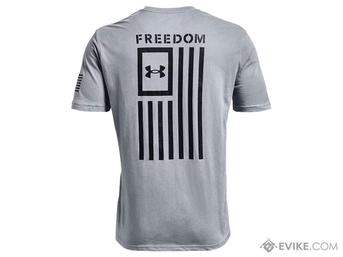 Under Armour Men's UA Freedom Flag T-Shirt (Color: Grey / Black / Small ...