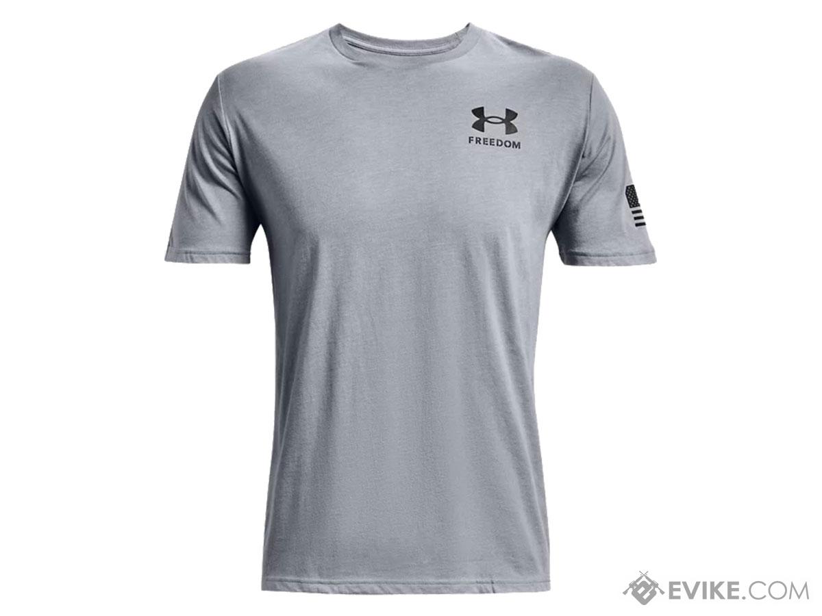 Under Armour Men's UA Freedom Flag T-Shirt (Color: Grey / Black / Small ...