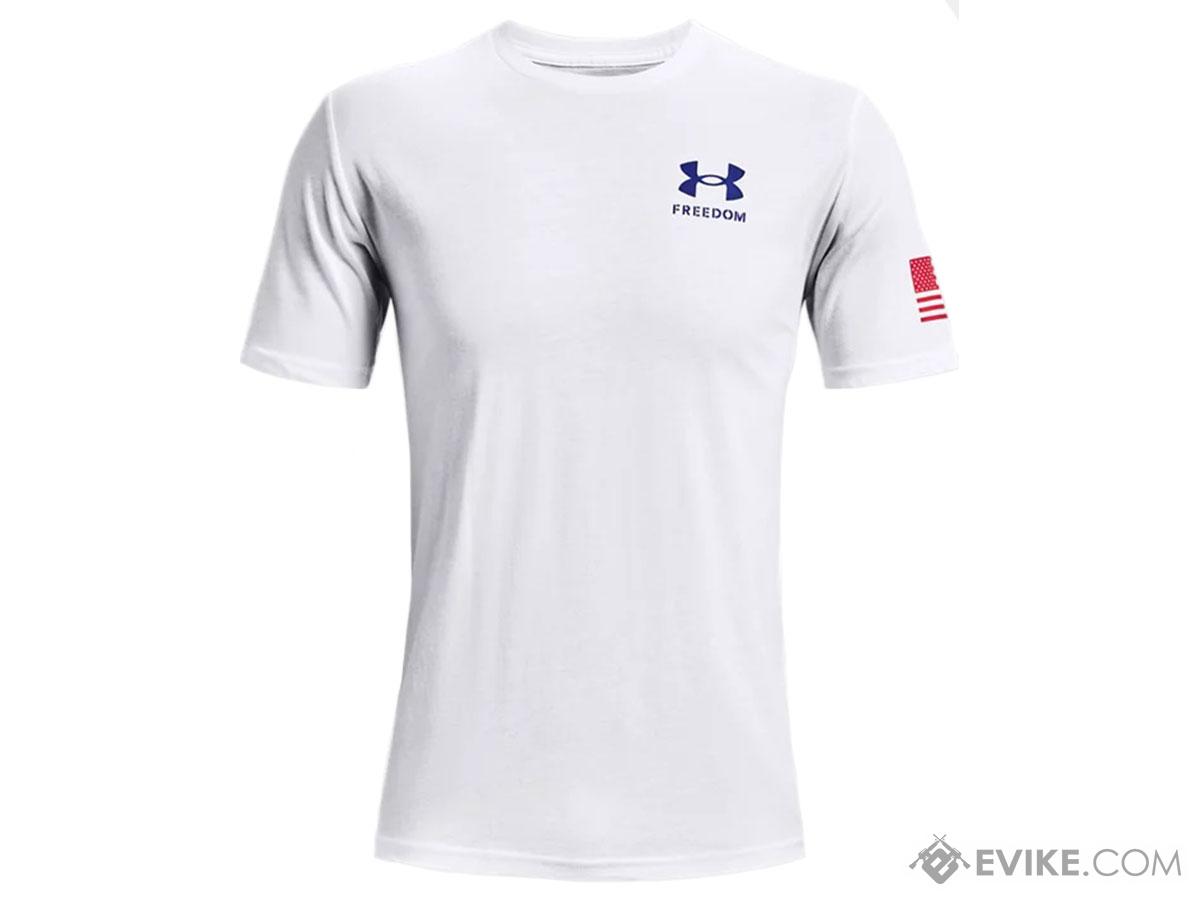 Under Armour Men's UA Freedom Flag T-Shirt (Color: White / Blue / Small),  Tactical Gear/Apparel, Shirts -  Airsoft Superstore