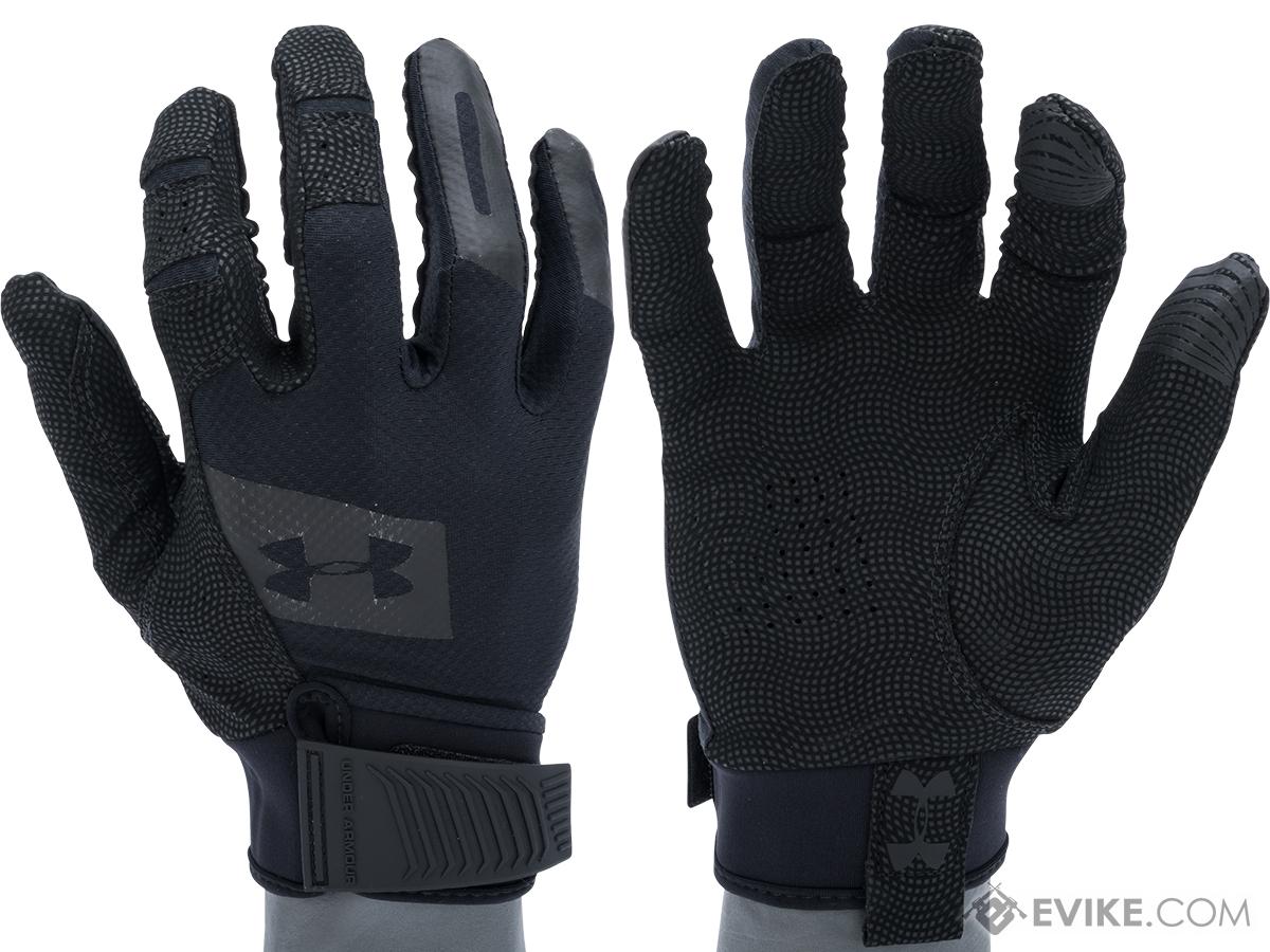 Under Armour Men's Field Players 2.0 Gloves, Black (001)/White