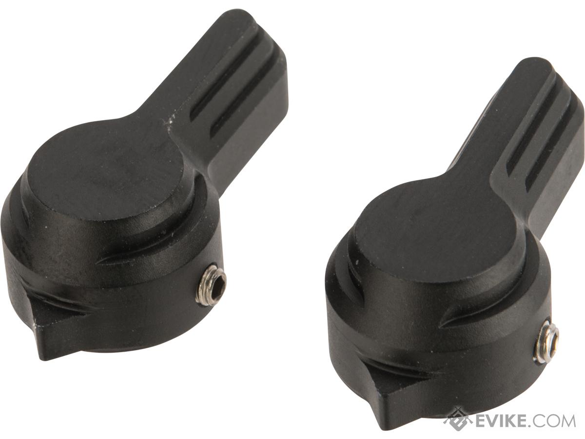 Dynamic Precision CNC Aluminum Selector Switch Set for WE SCAR Gas Powered Rifle (Type: C / Black)