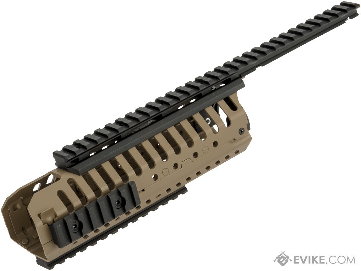 A&K Selective Rails System for M4 series Airsoft Rifles (Color: Dark Earth)