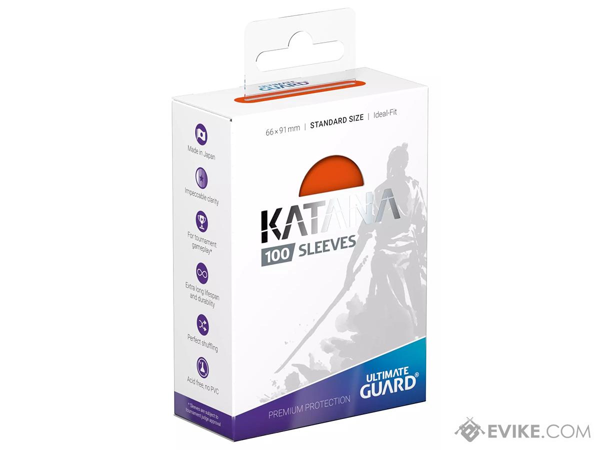 Ultimate Guard Katana Standard Sized Protective Card Sleeves (Color: Orange / 100ct Box)