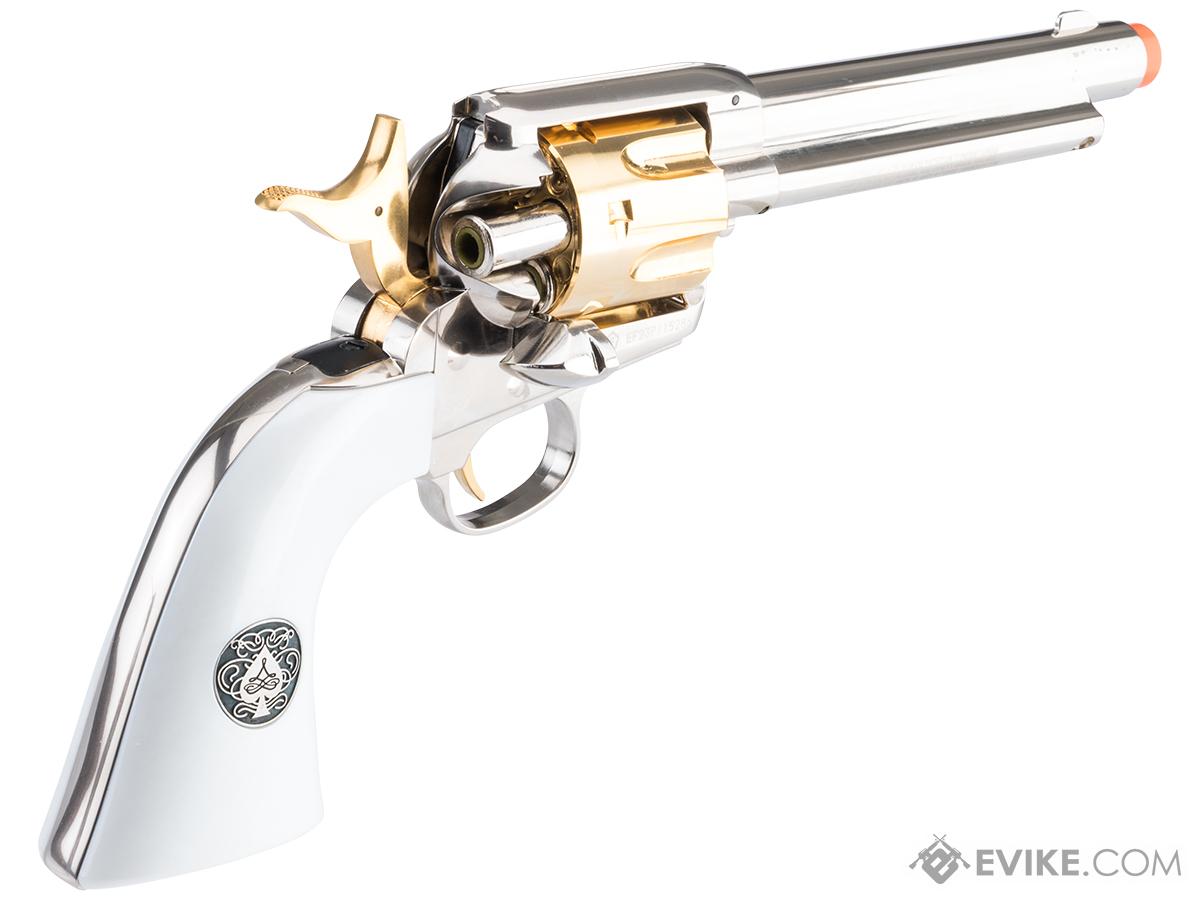 Elite Force Legends Smoke Wagon CO2 Powered Revolver (Color: Nickel w/ Gold)