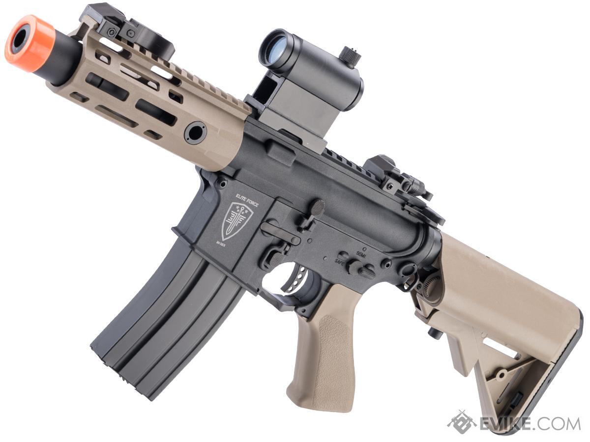 Elite Force CQCX M4 Airsoft AEG Rifle w/ Built-In Eye Trace Tracer Unit (Color: Two-Tone Black-Tan)