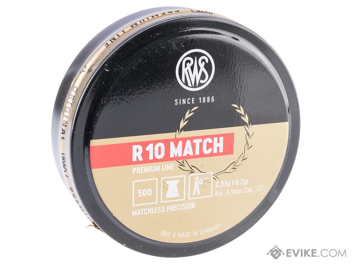 RWS R10 Match .177 Cal Premium Line Wadcutter Airgun Pellets (Mode: 8.2 Grain / Heavy)