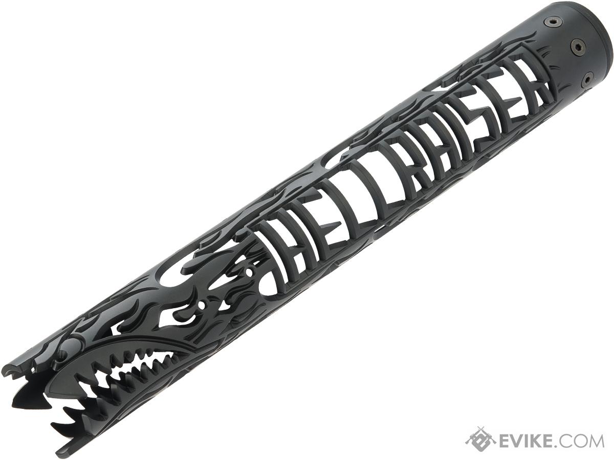 Unique ARs CNC Machined &quot;HellRaiser&quot; Handguard for AR15 Pattern Rifles (Color: Black / 15 ...