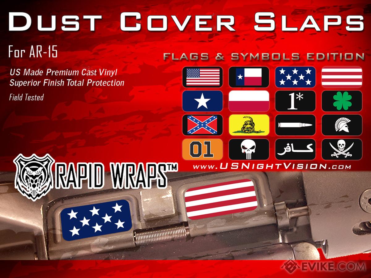 US NightVision Rapid Wraps Dust Cover Slaps (Model: Flags & Symbols Edition)